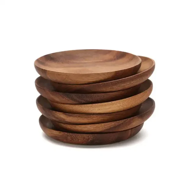 Eartha Essentials Eco Friendly Solid Wood Serving Plates